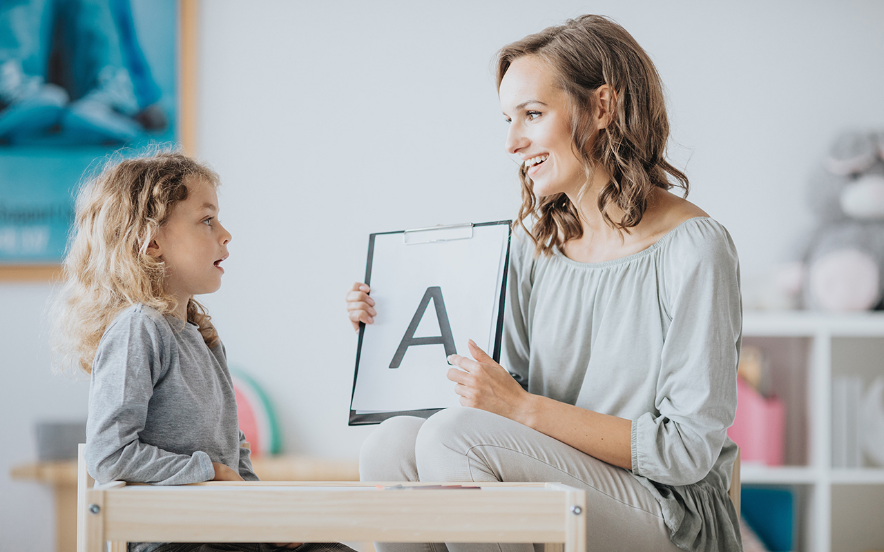 Practicing the pronunciation